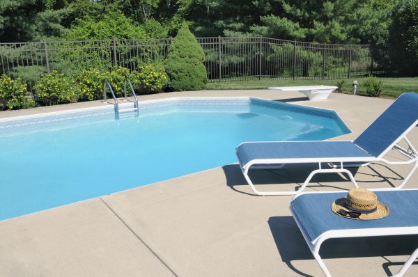 Poolside Concrete Installation in Poulsbo