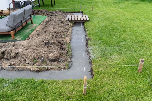 Cement Footer Installation in Poulsbo